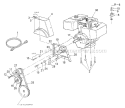 Page B Diagram and Parts List for 31AE993I401 2000 Yard Man Snow Blower